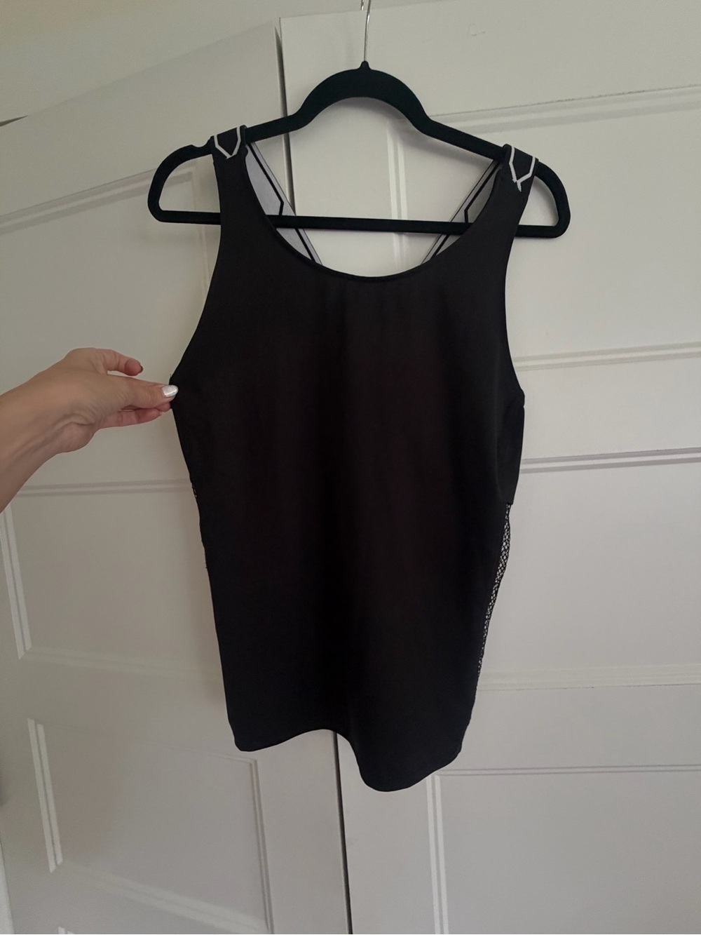Hunter for Target Black Athletic Tank with Mesh Side Panels